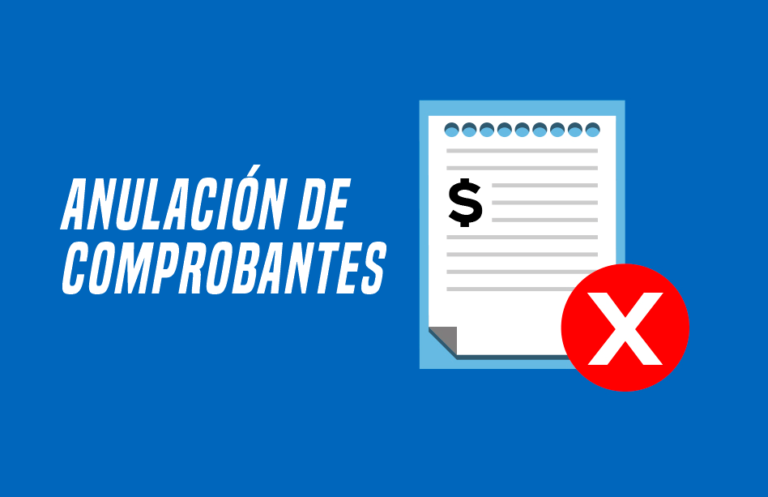 Anulación de comprobantes en Facipos